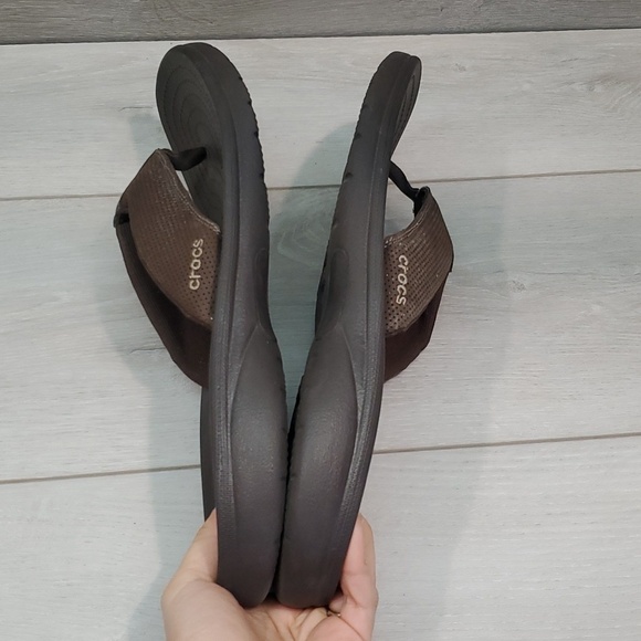 Crocs Mens Comfort Outdoor Rubber Thong Sandals Flats shoes sz 12 main image 10